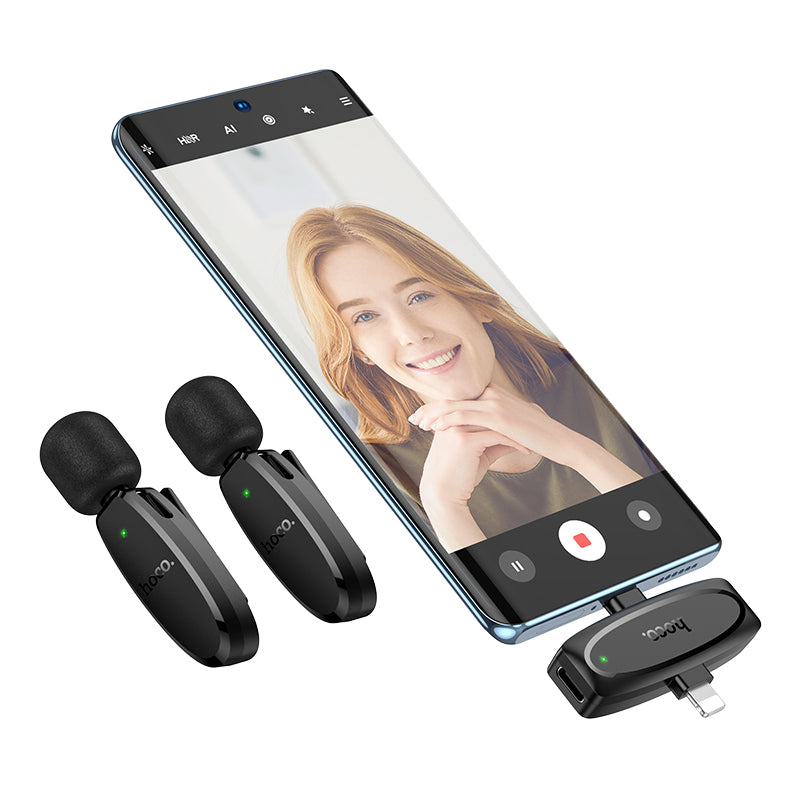 Wireless Digital Lavalier Microphones iP+Type-C Version | L15 Dual-Mic