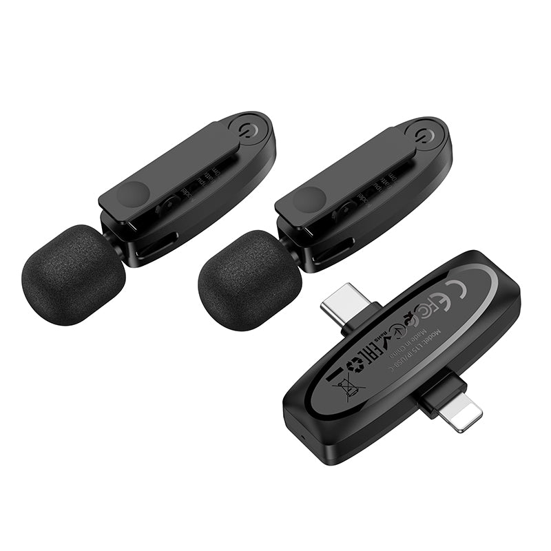Wireless Digital Lavalier Microphones iP+Type-C Version | L15 Dual-Mic