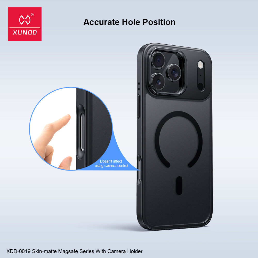 XDD-0019  Skin-Matte Magsafe Series With Camera Holder for iPhone 17 Series