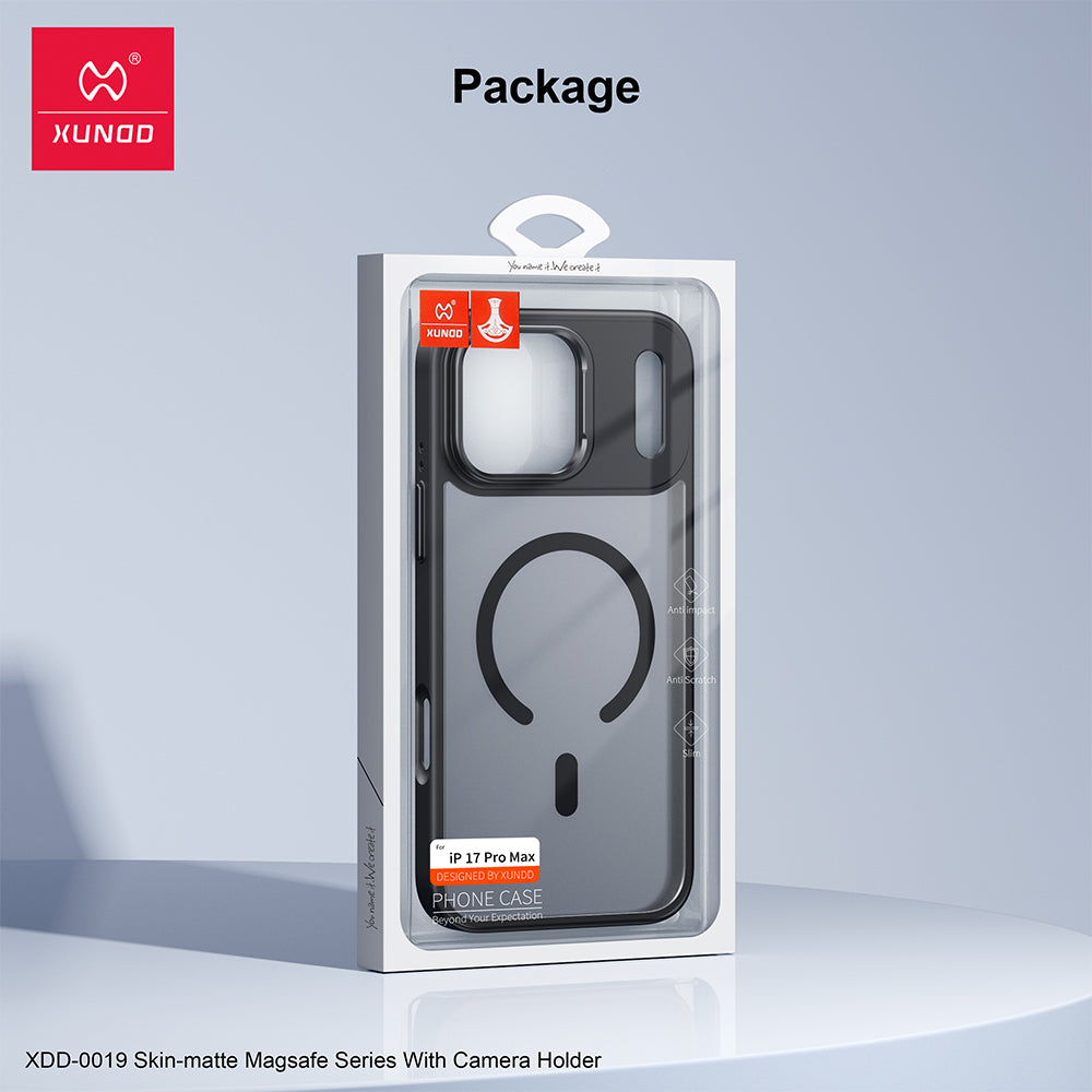 XDD-0019  Skin-Matte Magsafe Series With Camera Holder for iPhone 17 Series