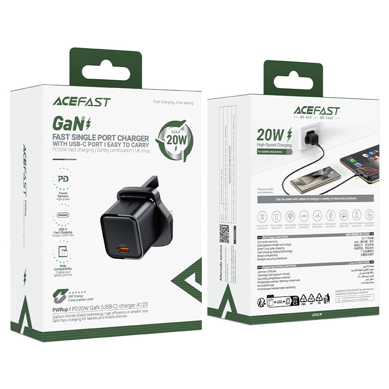 Acefast A123 Pd 20w Gang Usb-C  Display Set
