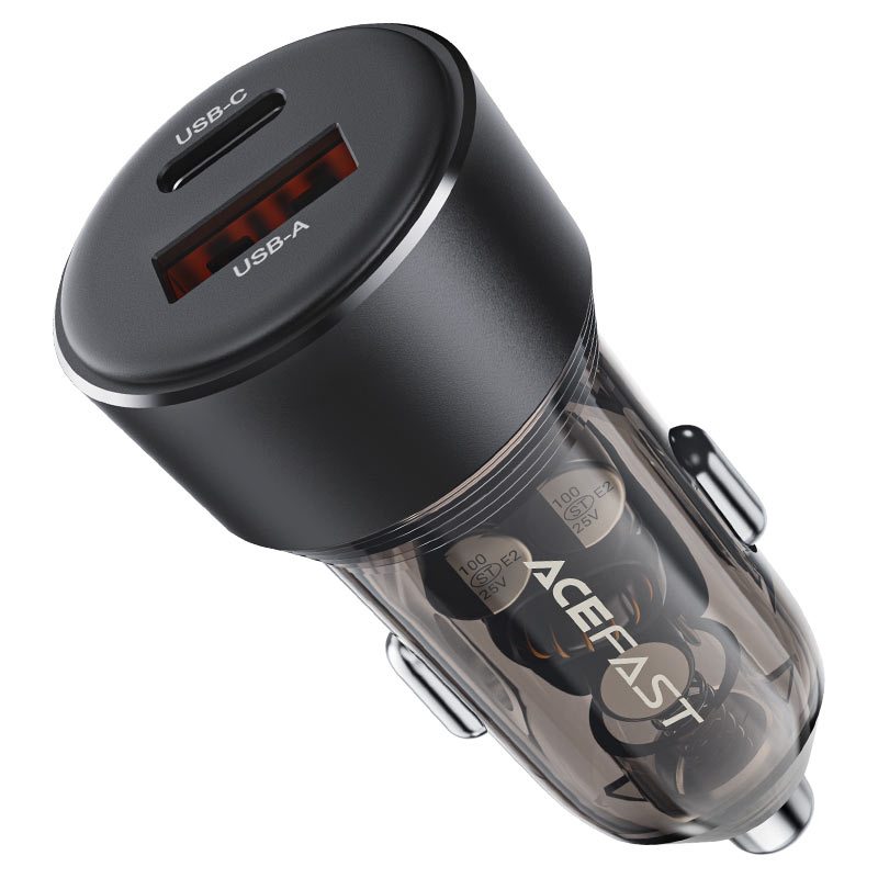 B12 60W (USB-A+USB-C) Dual-Port Car Charger