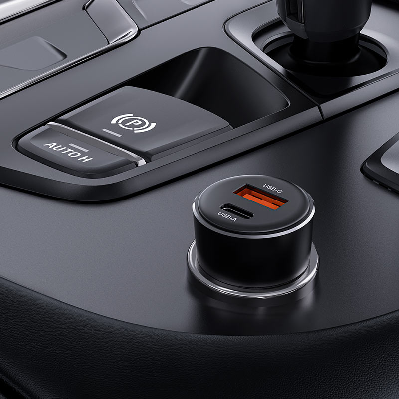 B12 60W (USB-A+USB-C) Dual-Port Car Charger