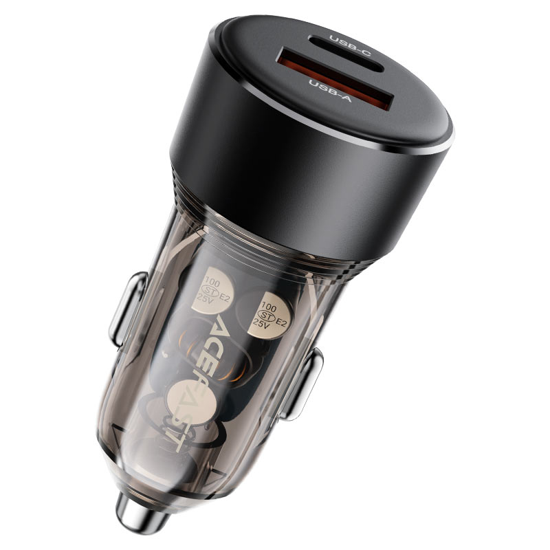 B12 60W (USB-A+USB-C) Dual-Port Car Charger