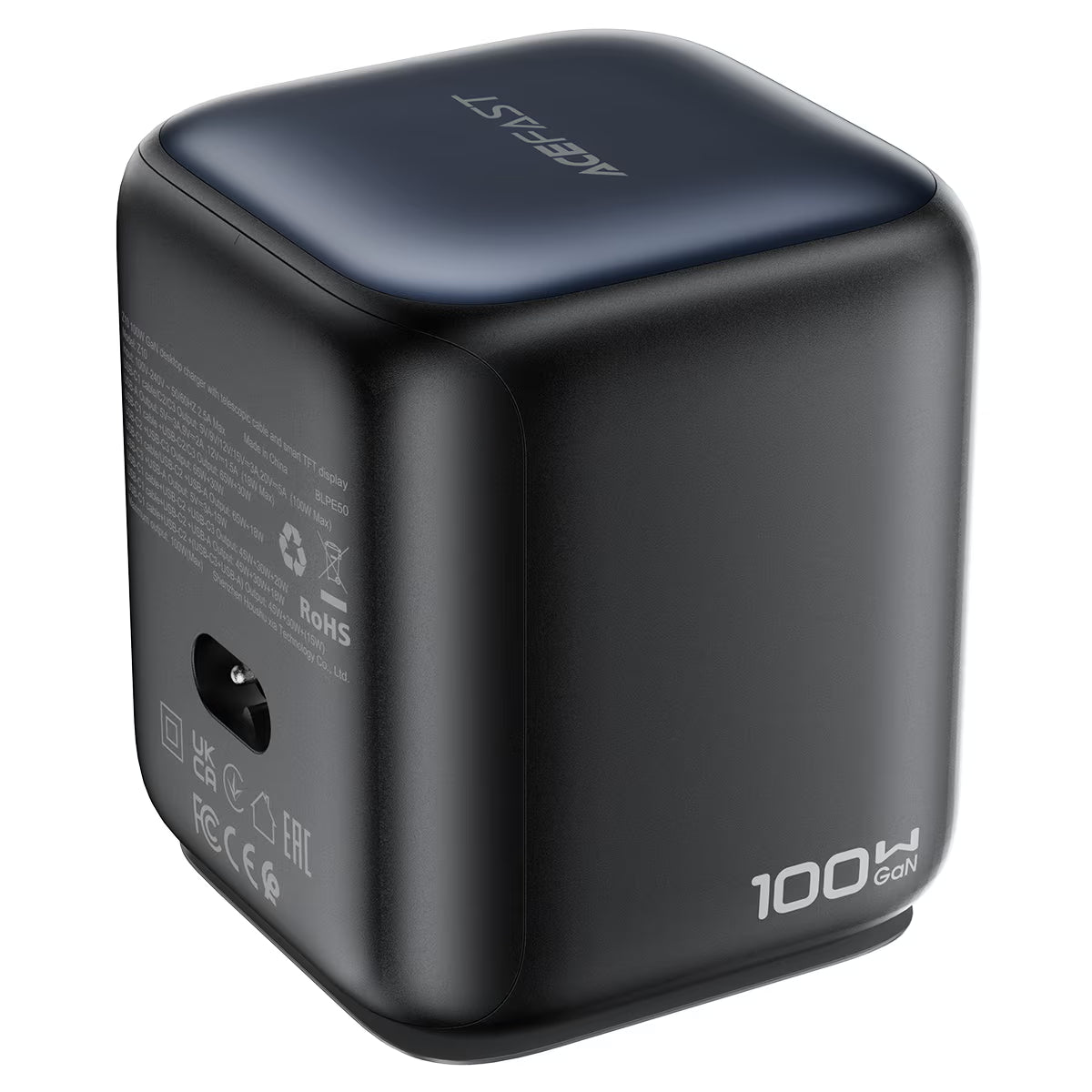 Z10 100W GaN Desktop Charger With Telescopic Cable and Smart TFT Display (UK)
